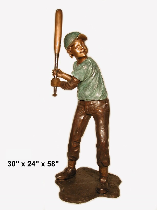 Bronze Baseball Batter Bronze Baseball Batter